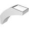 Ekena Millwork 4-in. W x 12-in. D x 12-in. H Thorton Architectural Grade PVC Knee Brace BRCP04X12X12THR - alternate 6